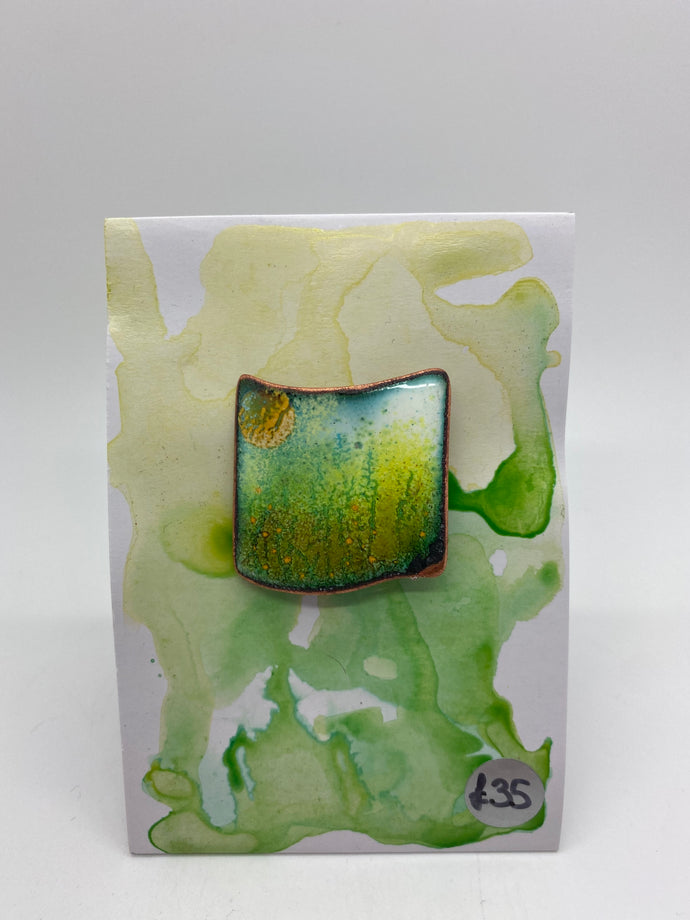 Sally Davis Landscape enamel brooch (Sally)