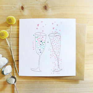 Charlotte Macey "Clink" greetings card (CMT)
