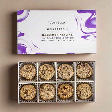 Costello and Hellerstein hazelnut praline truffles