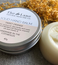 Load image into Gallery viewer, The Lane Natural Skincare Company sweet orange solid hand balm 40g (thelane)