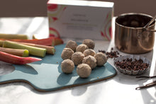 Load image into Gallery viewer, Costello and Hellerstein rhubarb milk chocolate truffles (Costello)