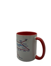 Load image into Gallery viewer, Cotswolds Underground map mug (Metro)