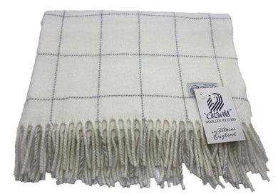 Cotswold Woollen Weavers softest lambswool baby blanket grey