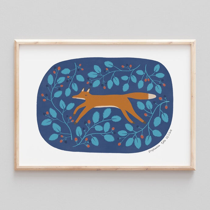 Stephanie Cole Design “Fox” A4 print