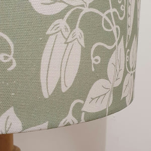 Lizzie Mabley Fabric and Home Green Pea 20cm drum lampshade (Blue)