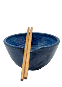 Lansdown Pottery ocean blue noodle bowl (LAN 012)