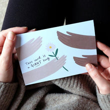Load image into Gallery viewer, Stephanie Cole Design “This cars is a GIANT hug” greetings card (STECO)