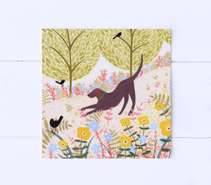 Sian Summerhayes "Summer Labrador" greetings card 