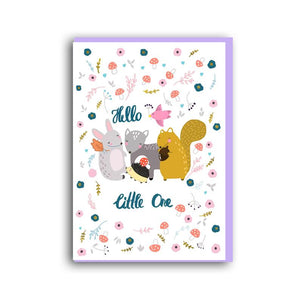 Forever Funny "Hello little one" greetings card 