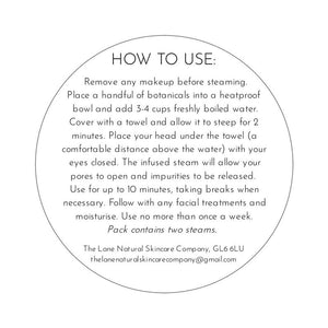 The Lane Natural Skincare Company Botanical facial steam and organic cloth set (The lane)
