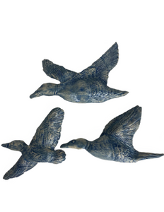 Jo Duck Ceramics “3 flying ducks” ceramic wall hangings (JoDuck)