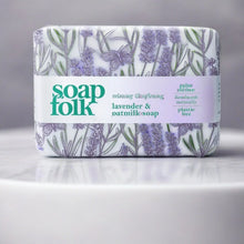 Load image into Gallery viewer, Soap Folk - Organic Lavender and Oatmilk Soap