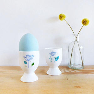 Charlotte Macey "Blue parsley" egg cups (CMT 111)