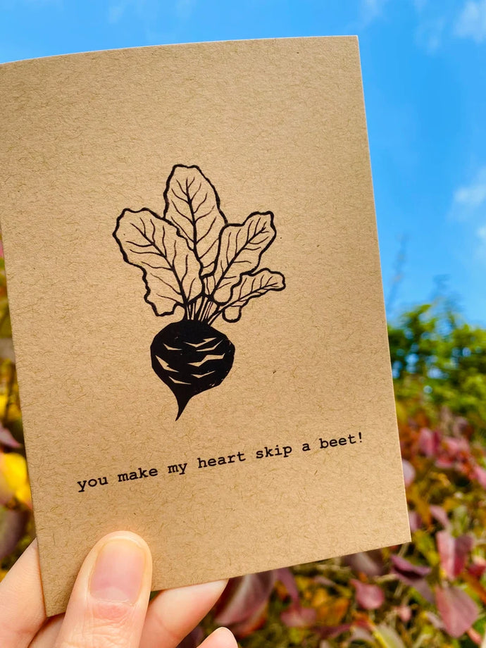 Lemon Street cards “You make my heart skip a beet!” Greetings card