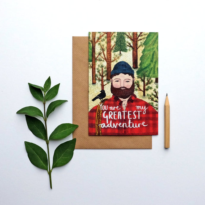Stephanie Cole Design “You are my greatest adventure” greetings card (STECO)