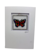 Load image into Gallery viewer, Liz Dart Stained Glass butterfly greetings card 