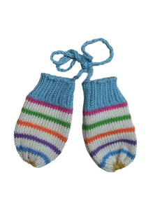 Amanda Hawkins Knitwear Rainbow cotton mittens