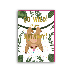 Forever Funny "Go wild it’s your Birthday" greetings card 