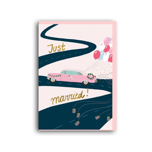 Forever Funny "Just married" greetings card