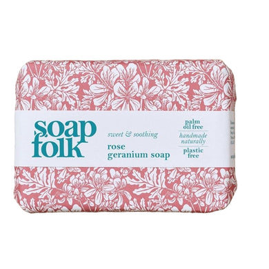 Soap Folk - Organic rose geranium soap 105g bar
