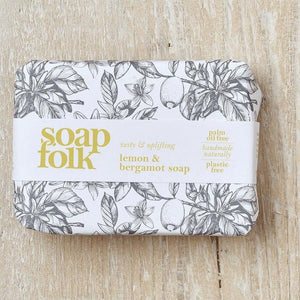 Soap Folk lemon and bergamot soap Stroud