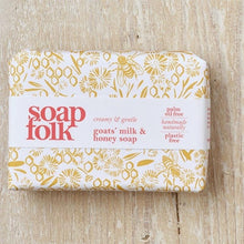 Load image into Gallery viewer, Soap Folk organic goat&#39;s milk and honey soap Stroud 